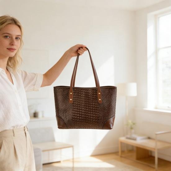 4Pcs Faux Leather Bag Handles Purse Handles with Pre-Punched Holes Rivets Sew on Short Replacement Straps for Handbags Tote Bags Shoulder Bags