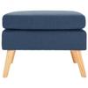 VidaXL Repose-pied Bleu Tissu