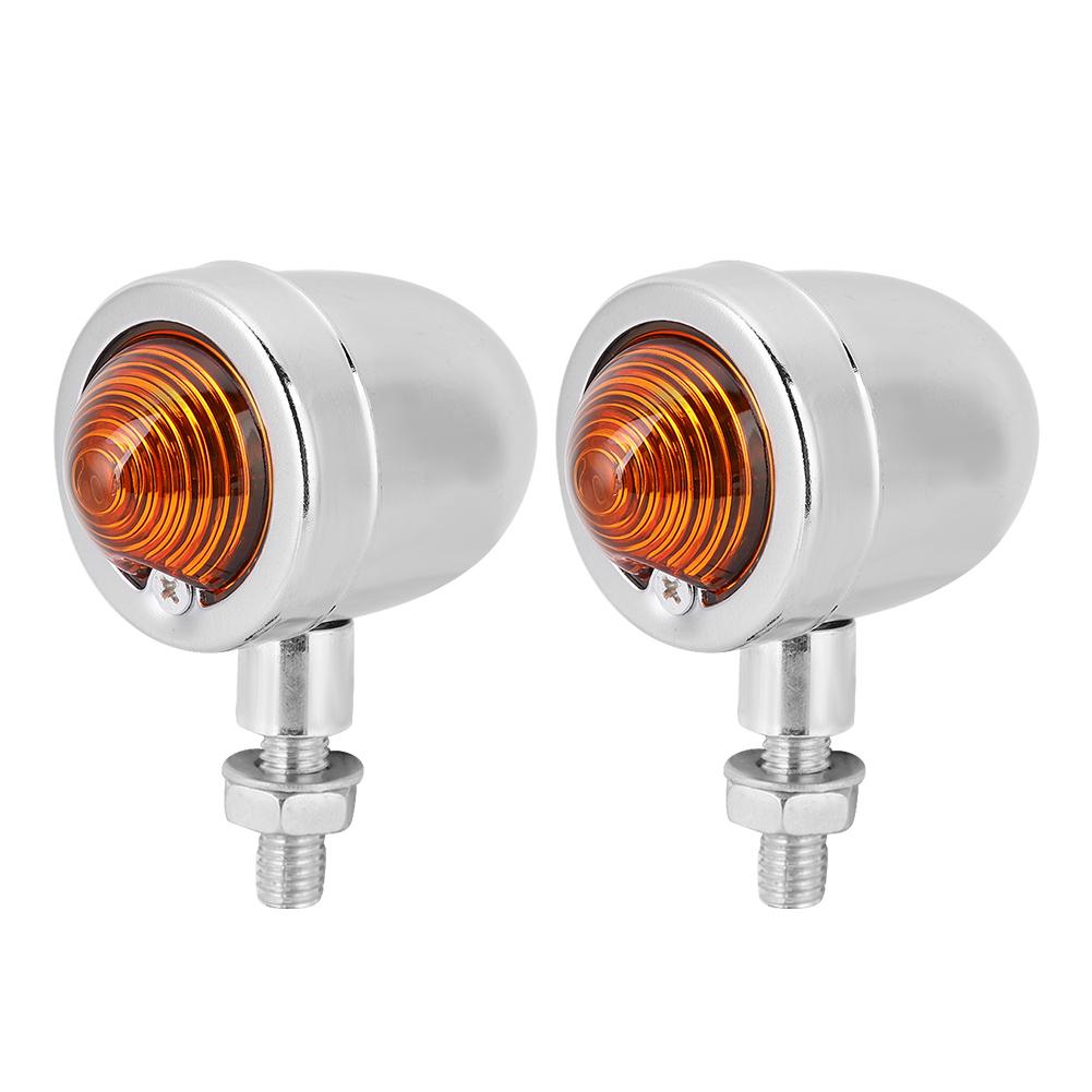 Yellow Light Motorcycle Turn Signal Turning Indicator Lamp Modification Accessory(Black)