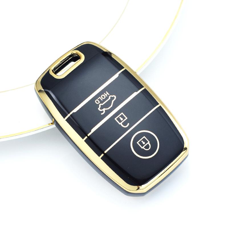 For Kia Sportage Sorento K2 K3 K4 K5 Ceed Cerato Rio QL Car Soft TPU 3Button Key Cover Case Bag Shell Fob Keyless Protector