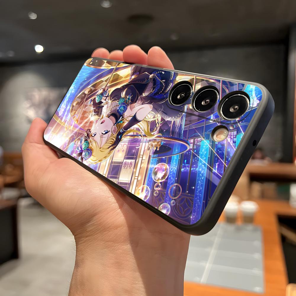 Love Live Anime Phone Case For Samsung A56 A36 A26 A16 A15 A25 A35 A55 A14 A34 A24 A54 Black Soft Shell