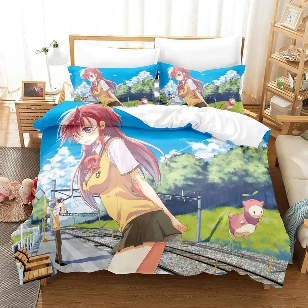 New 3d Print Anime Waiting in the Summer Bedding Set Single Twin Full Queen King Size Bed Set Adult Kid Bedroom Duvet cover Sets