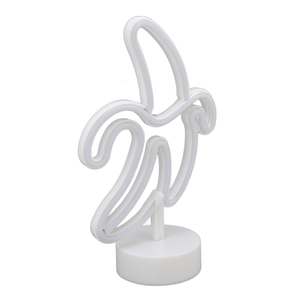 Banana Neon Sign Battery USB Powered LED Banana Neon Night Lights Decoration for Balcony Birthday