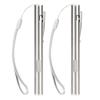 2Pcs Mini Flashlight Pocket Clip Stainless Steel ABS Rechargeable 600mAh Battery Pen Flashlight for 