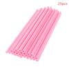 25Pcs Smoothie Straws Heart Shaped Pink Straws Drinking Cute Plastic Straws
