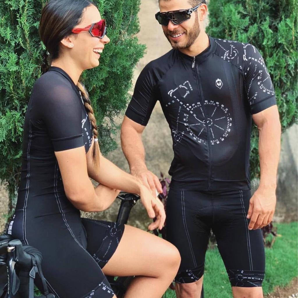 FRENESI Unisex Summer Cycling & Triathlon Short Sleeve Onesie