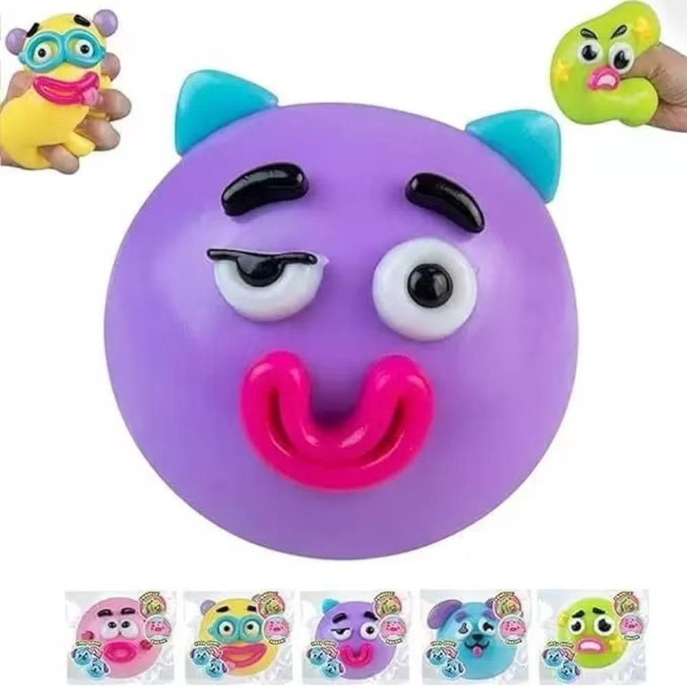 Spot Goods Dog Face Swap Squishy Toy Soft Moldable Cute Slow Rise Squeeze Toy Relaxing Fidget For Adults Home Office Gift