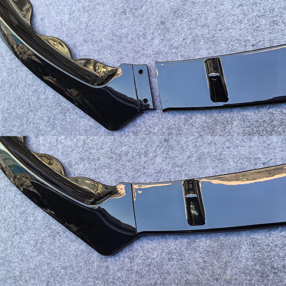 HTTYYX Lesklý černý přední nárazník auta Splitter Lip Diffuser Body Kit Spoiler Guard Pro Ford Mondeo Fusion 2013 2014 2015 2016