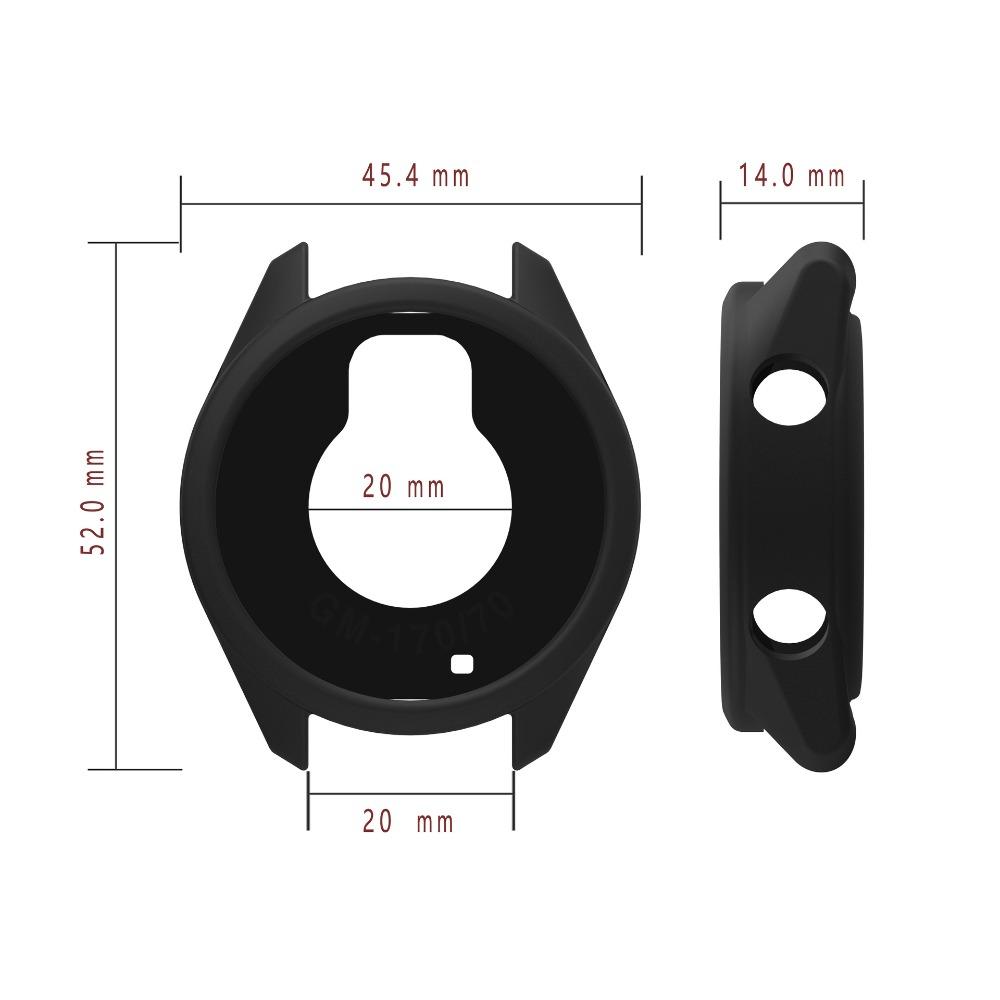 Funda Protectora Suave de Silicona Para Reloj Inteligente Garmin Forerunner 70/170 Parachoques Resistente a Golpes y Arañazos Funda de Repuesto Accesorios para Reloj