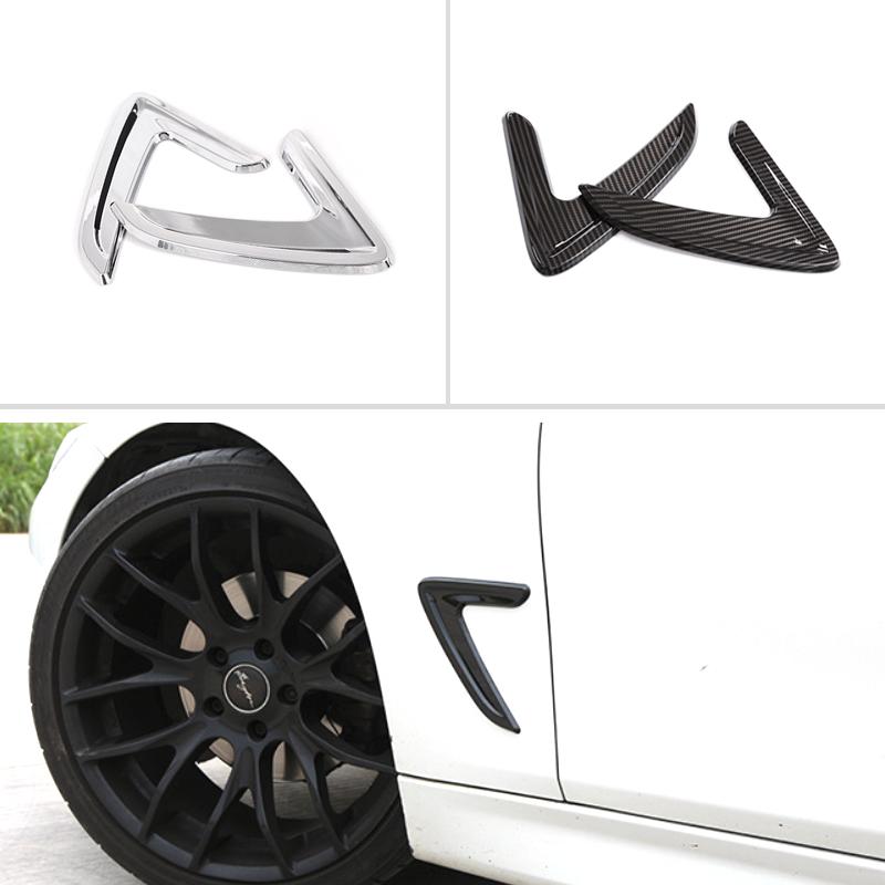 

2 шт., Стайлинг автомобиля, боковое крыло, воздушный поток, решетка крыла, впускная вентиляционная накладка для BMW 3 серии F30 2013 2014 2015 2016 2017