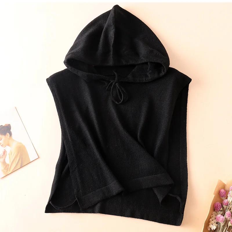 Women Wool Detachable Collar Fake Neck Mock Hooded Solid Color False Sweater Ladies Turtleneck Neckwear Clothing Accessories