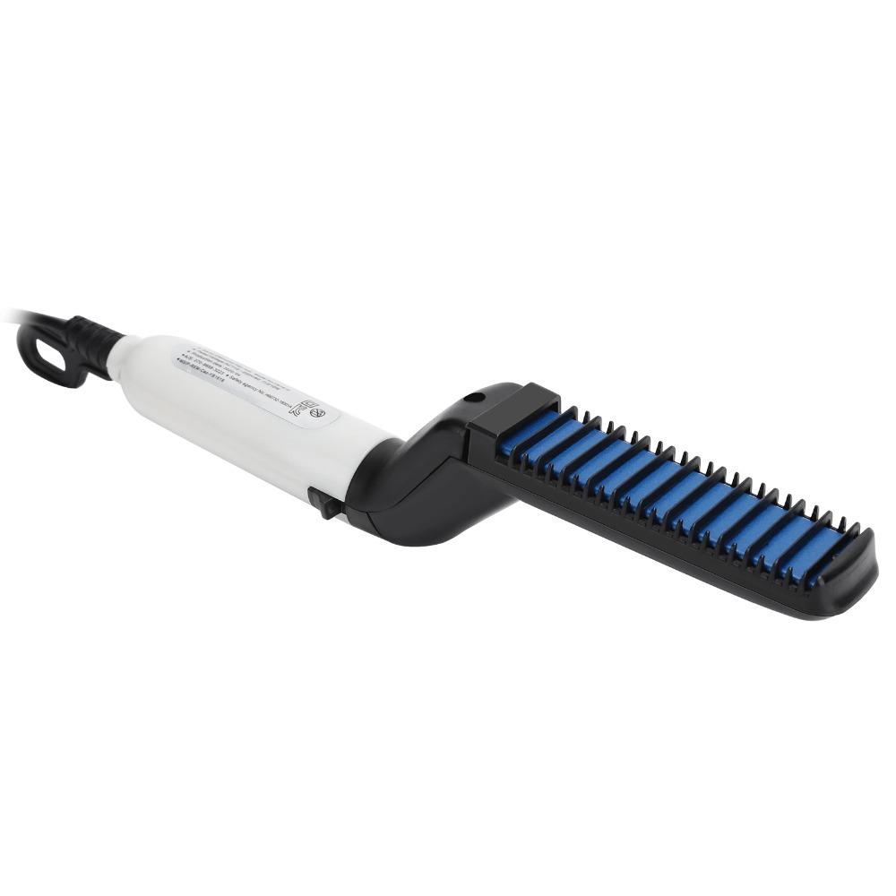 Portable Design Hair Styling Comb Brush Fast Heating Beard Comb Mustache Curler Comb  Home Use