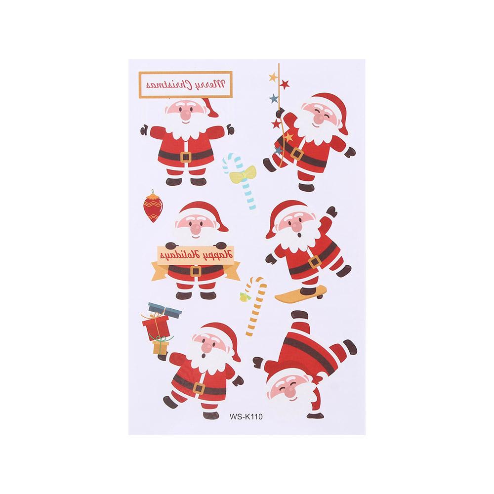 Supplies Arm Neck Cartoon Fake Tattoo Temporary Tattoos Body Art Decals Christmas Tattoo Stickers