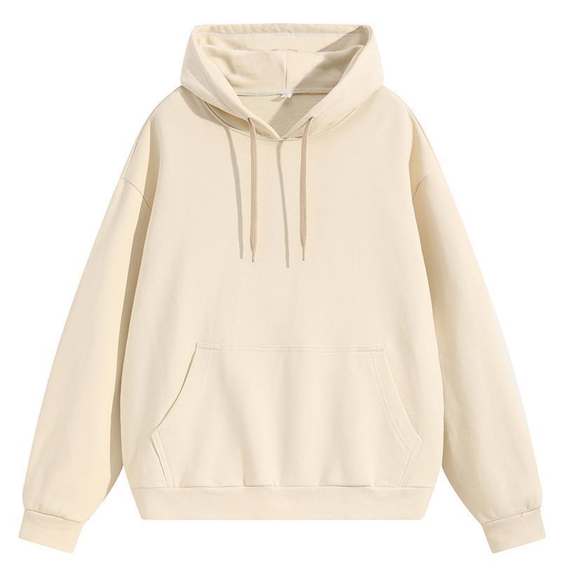 Felpa con cappuccio a maniche lunghe da uomo per autunno, primavera e autunno, nuova, semplice, casual, alla moda, marca, top largo e bello