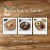 Oval Wooden Serving Tray for Dinner Fruit and Snacks Handmade Plate for Home Kitchen Rustic Decor