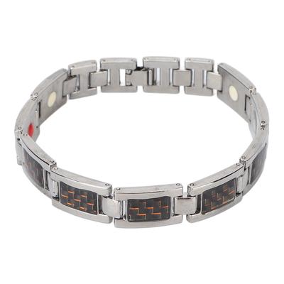 Titanstahl Kohlefaser Armband Arthritis Schmerzlinderung Therapie Armbänder Geschenk Werkzeug für Täglich