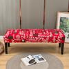 Bench Cover Stretch Spandex Piano Stool Cover Long Ottoman Cover Solid Color Changing Shoes Chair Slipcover Home Decor