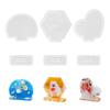 Set of 3 Individualized Home Decors Silicone Mold Artistic Silicone Frame Ornament Molds for Elegant Photo Frames