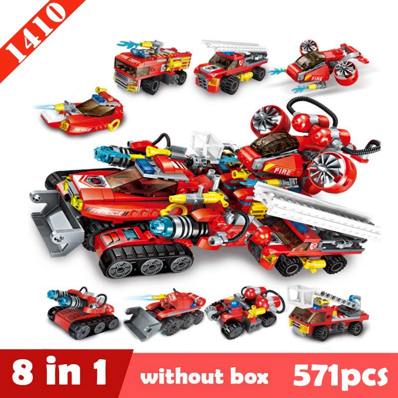 Transformation 6 In 1 City Police Dinosaur Mecha Deformation City Guard Robot Enlighten Block Set Kids Educational Building