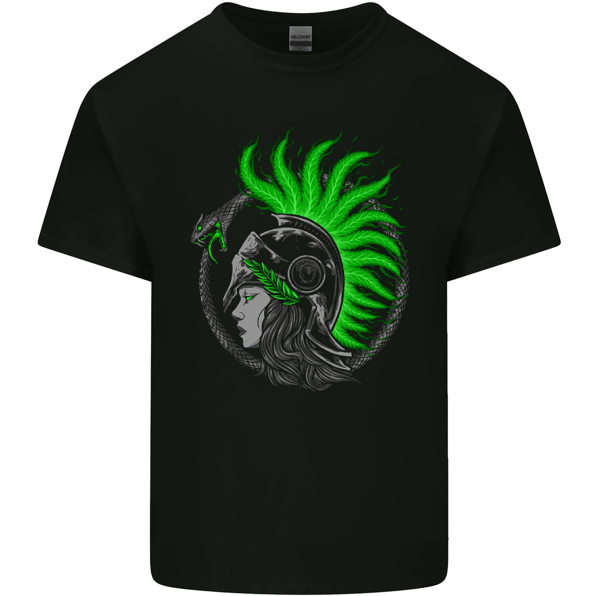 Athena Warrior With a Snake Greek Mythology Unisexs Light Cotton TShirt S