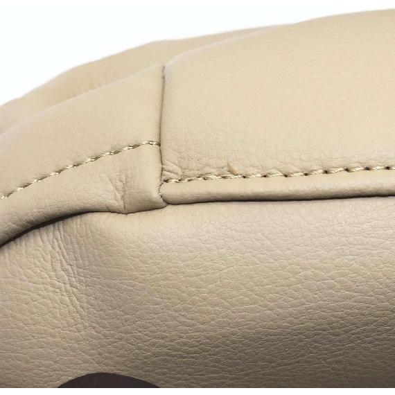 FZJDSD 2 Pcs Beige Leather Seat Armrest Cover Compatible With Lexus RX300 RX330 RX350 2003 2004 2005 2006 2007 2008 2009 With Zippered Design