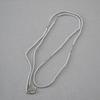 French Style Minimalist Pearl Chain Layered Long Necklace Women Winter Sweater Jewelry