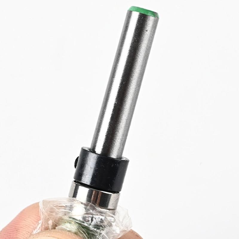 Durability Milling Cutter AntiRust Router Bit with Double Bearing for Enhances Stability Suitable for Grooving Tasks