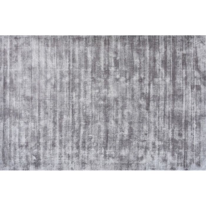 Hand-woven Viscose Rug 90 X 150 Cm - Gray