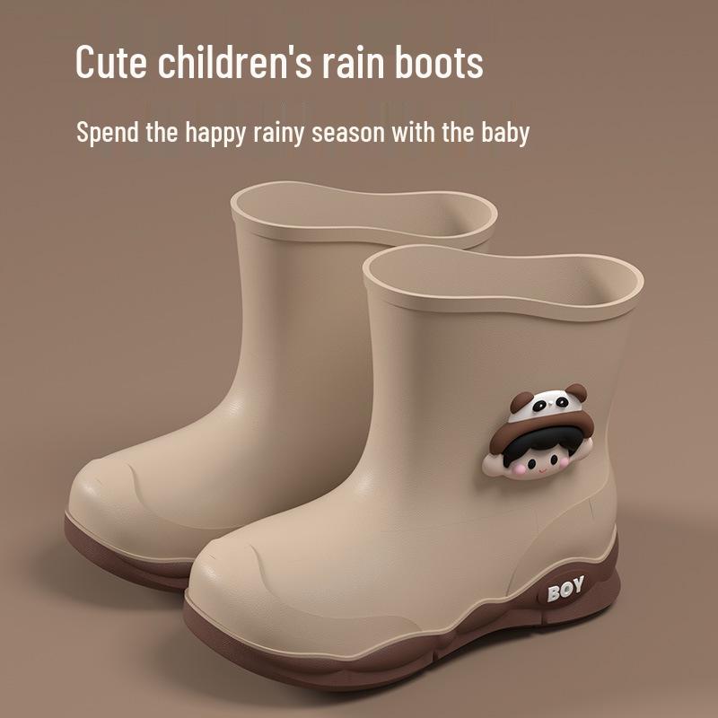 Kids' Waterproof Non-Slip Rain Boots for Boys and Girls – Toddler & Student Sizes