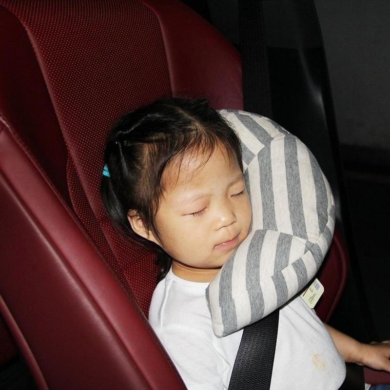 Dětská autosedačka opěrka hlavy / Ochrana krku pro miminka cestovní polštář na hlavu