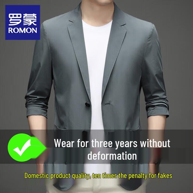 Romon Men s Lightweight Ice Silk Casual Suit Jacket 3XL