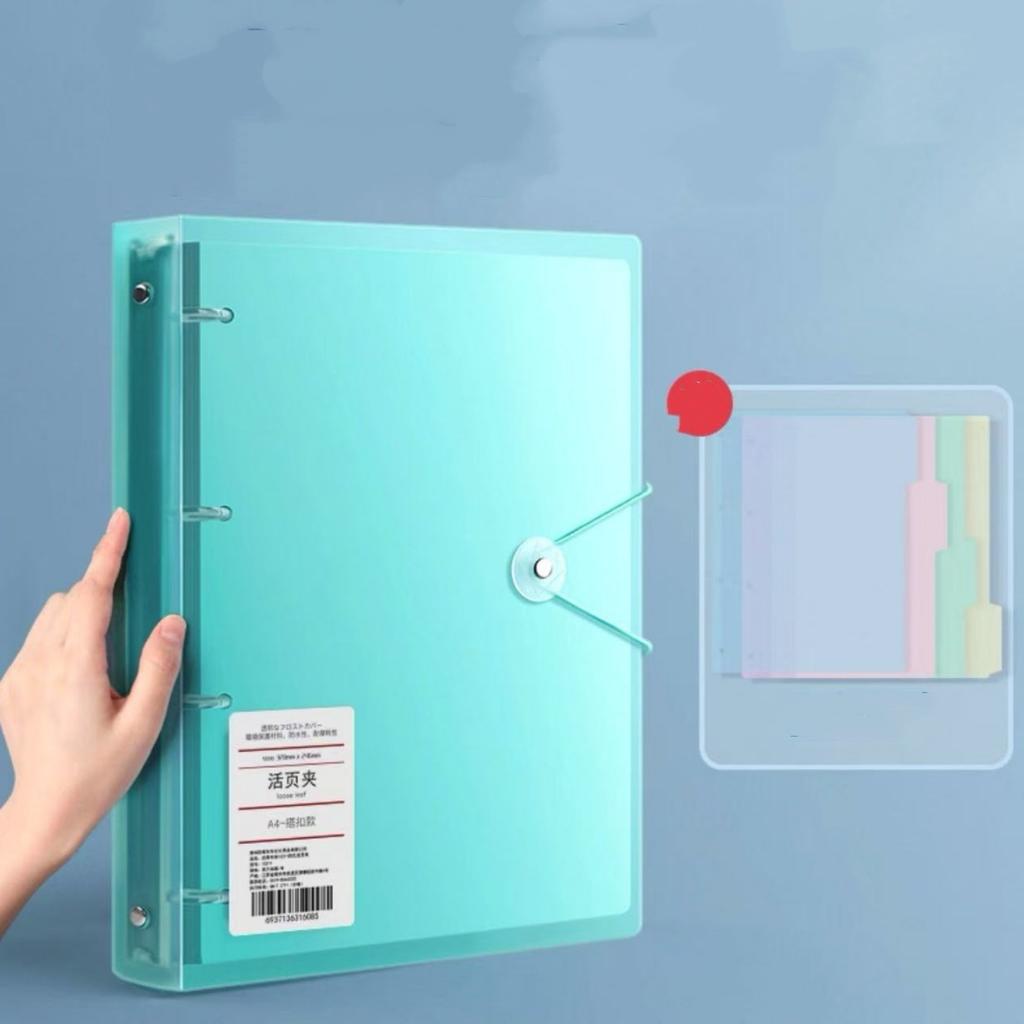 Multifunctional PP Storage Booklet Loose Leaf A4 Binder Family ID Storage Bag Dustproof Photo Album School