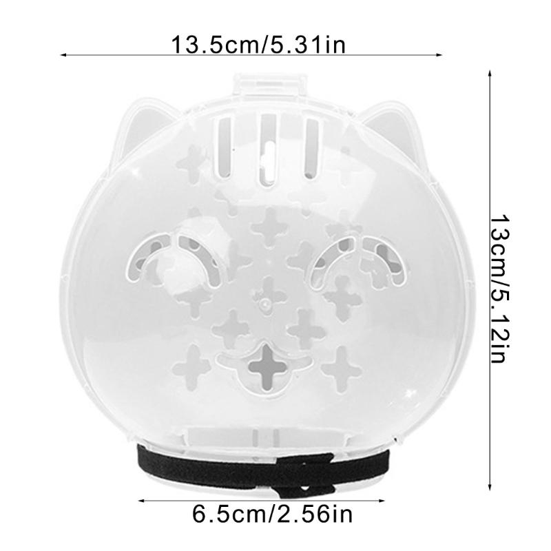 Ventilated Cats Muzzle Space Helmet Clear Headcover For Small Dog Cats Prevent Biting Licking Scratching
