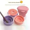 Wielofunkcyjny Silikonowy Składany Kubek do Czyszczenia Pędzli do Makijażu Kubek do Czyszczenia i Suszenia Przechowywania Kubek do Szorowania Pędzli Kosmetycznych