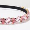 Glamorous Retro Rhinestone Headbands Elegant Sparkling Hair Hoop Narrow Women Headbands for Women