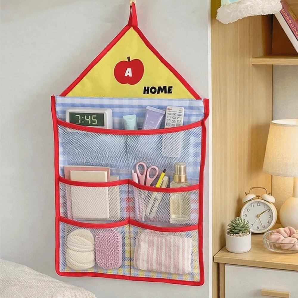 Wall Mounted Hanging Storage Mesh Bag Space Saving Breathable Underwear Socks Storage Bag Large Capacity Folding