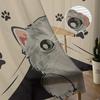 Cat Paw Retro Cute Window Curtains Sheer Chiffon Tulle Curtain Home Living Room Backdrop Decoration