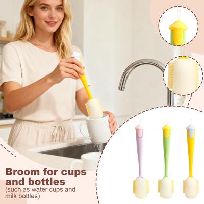 Multi-functional Cup And Water Cup Cleaning Brush, Baby Bottle And Straw Cleaning Brush Lid Brush, Hat And Cup Brush