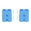 2Pcs Battery Connector 50A Lightweight Quick Disconnection Wire Harness Plug Kit 6AWG 600VBlue