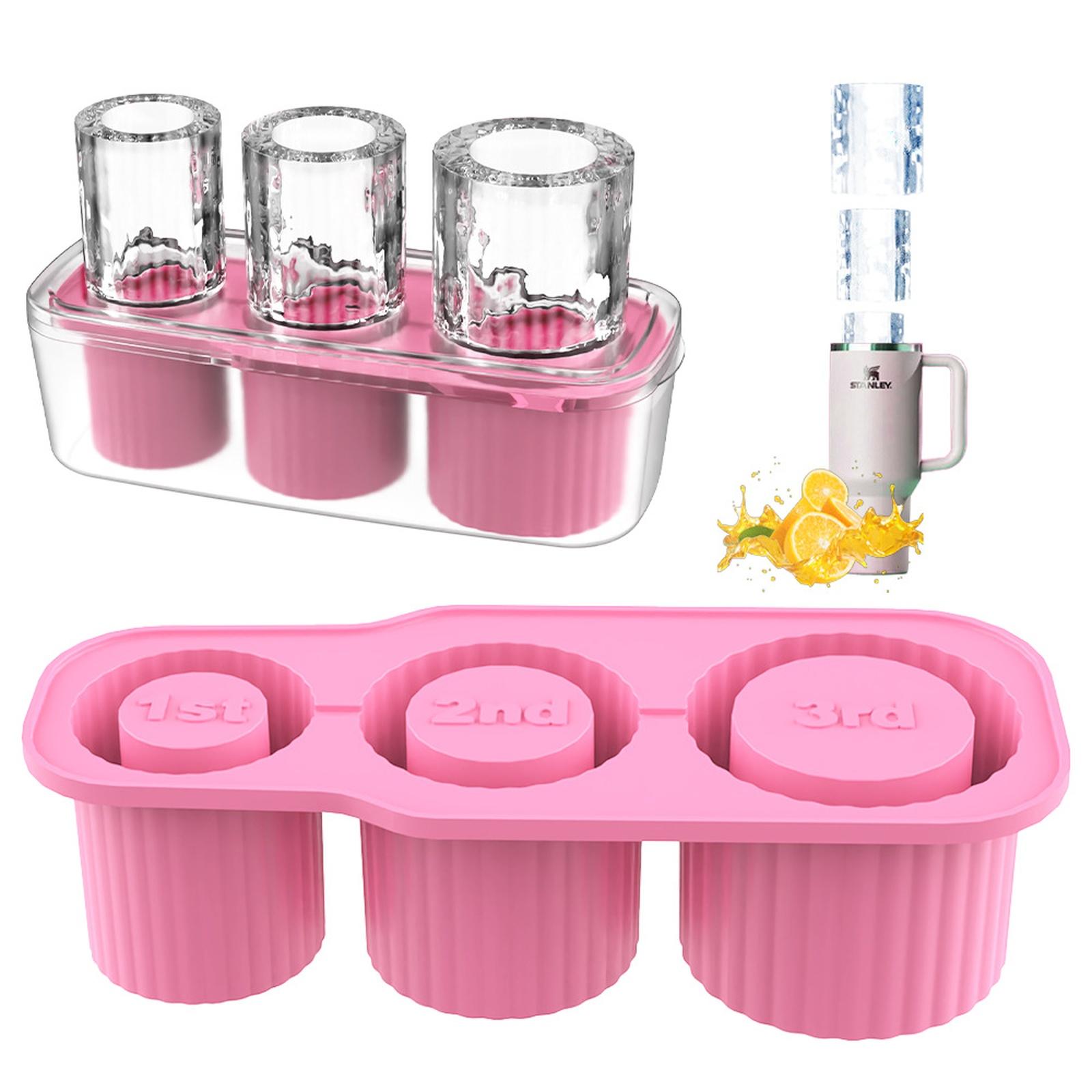 

Food Grade Silicone Mold, Easy Release Large Ice Tray, Custom Ice Mold for one size рожевий