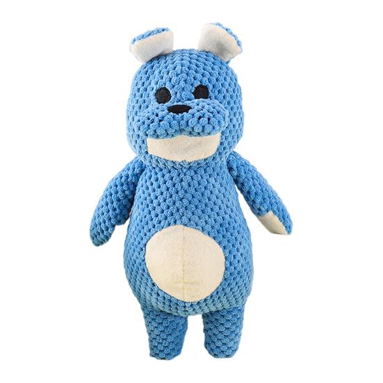 Duck Squeaky Dog Toy Animal Shape Plush Puppy Teeth Grinding Toy Emotional Comfort Soft Dental Cleaning Toy