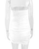 2025 Summer Sexy Strapless Pleated Bodycon Dress for Women - European and American Style