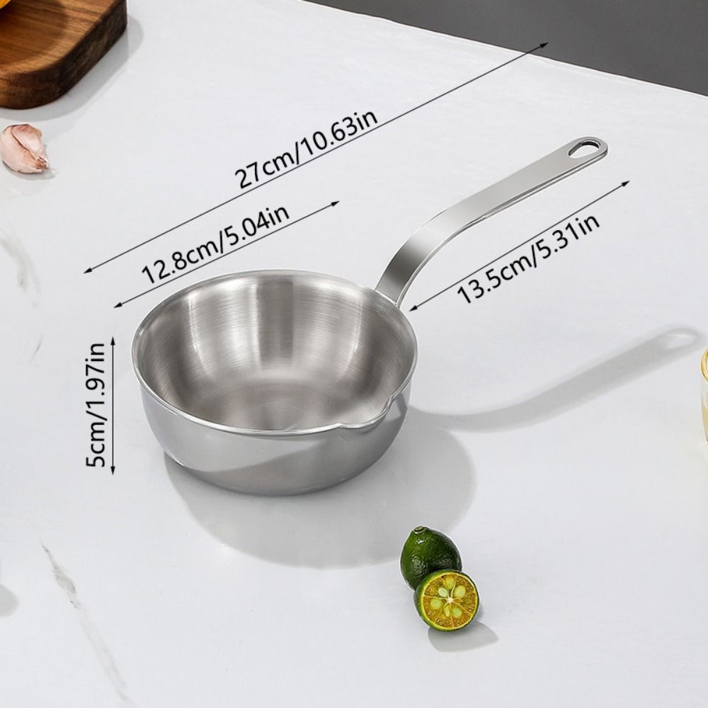 304 Stainless Steel Egg Frying Pan Ergonomic Handle Turkish Coffee Maker  Baking