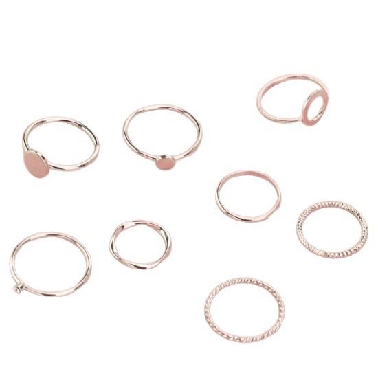 Personalized Simple Commuter Ring Six-piece Set New Joint Ring Combination Hand Jewelry Ring