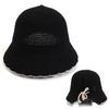 [UNIVERSAL CHEMISTRY] Edge Backopen Black Paper Bucket Hat