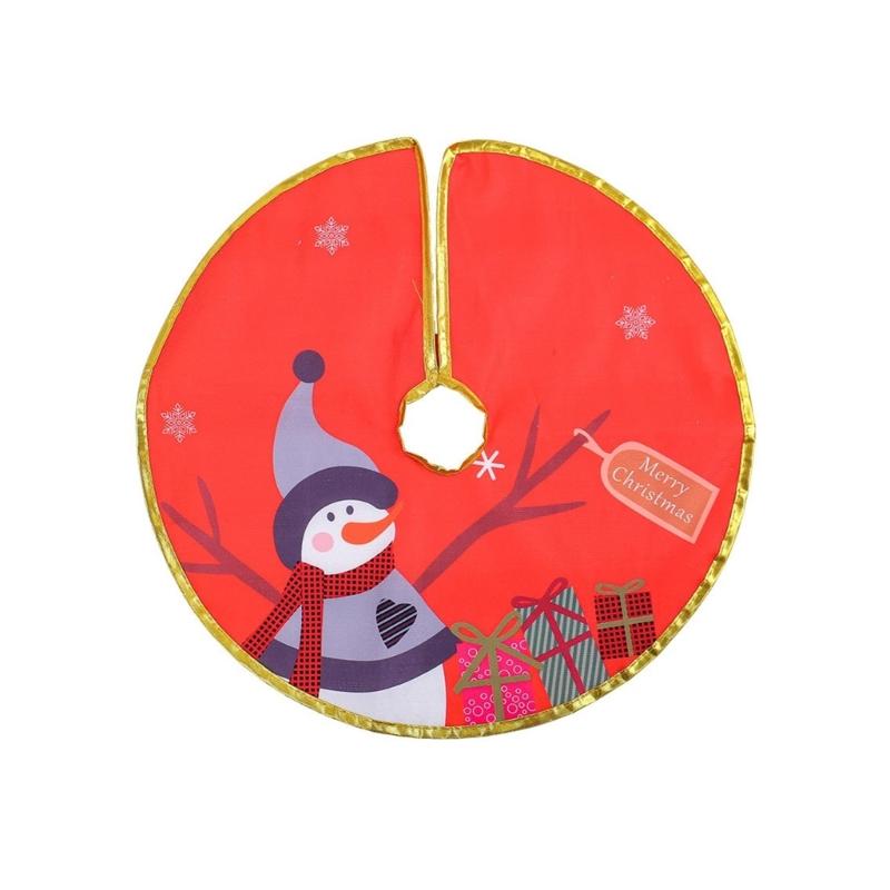 Elegant Christmas Tree Skirt with Gold Trim Beautiful Gold Trimmed Christmas Tree Skirt Tree Cover for Holiday Setting