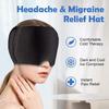 DRIXTY Headache/Migraine Relief Hat, Cold Therapy Migraine Relief Cap/Migraine Ice Head Wrap Ice Pack Mask, Reusable Cold Therapy Migraine Relief