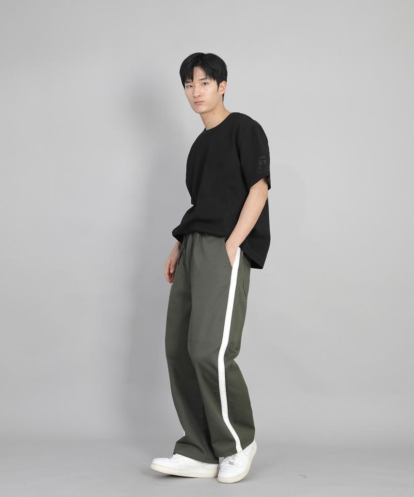 Seinteukeulu White P-Line Ex Wide Pants Plw-341 Khaki