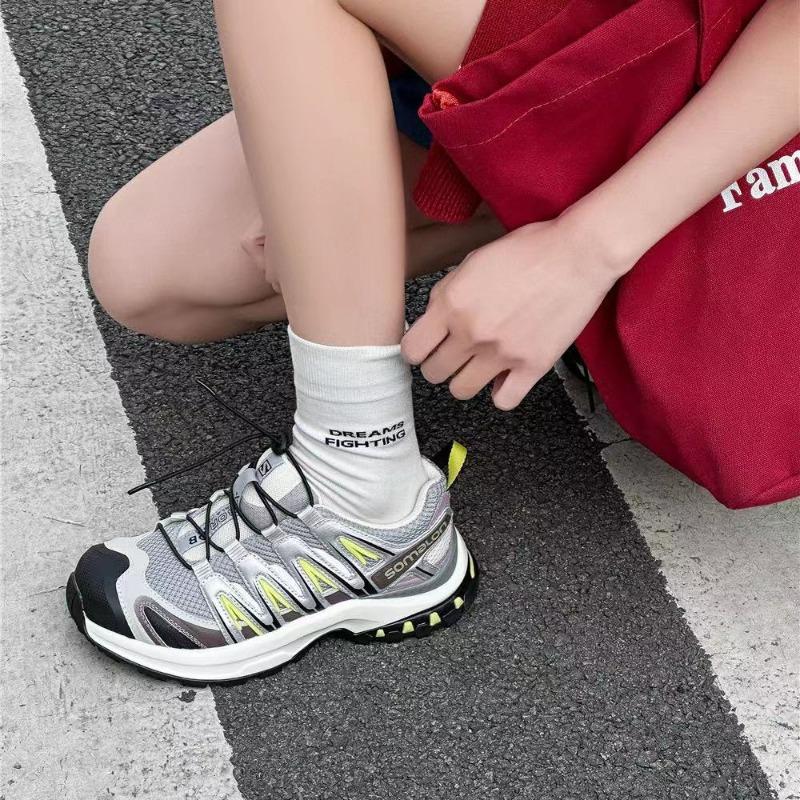 Leather platform non-slip sneakers women's spring new casual shoes outdoor mountaineering running dad shoes tide