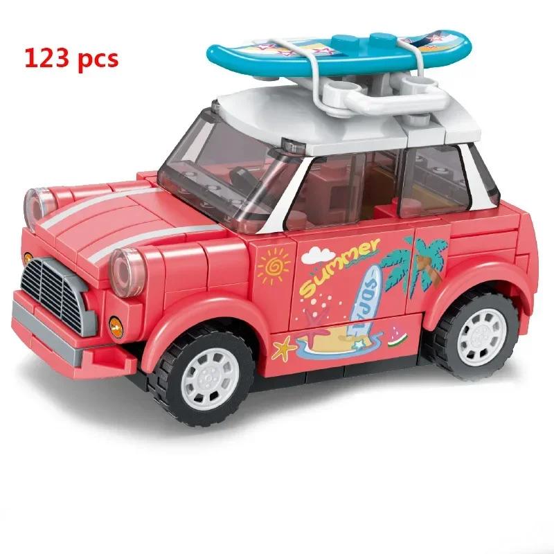 City Technical Car Speed Sports Car Building Blocks Racing Road Moc Brick Vehicle Educational Construction Toys